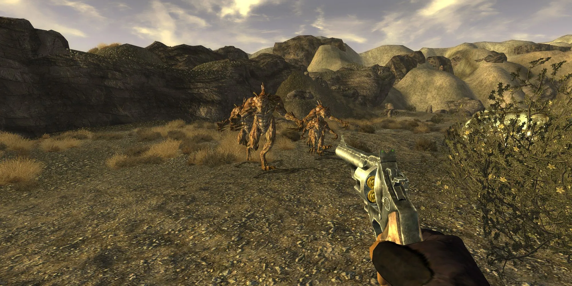 Đối mặt với quái vật nguy hiểm trong game nhập vai thế giới mở Fallout New Vegas