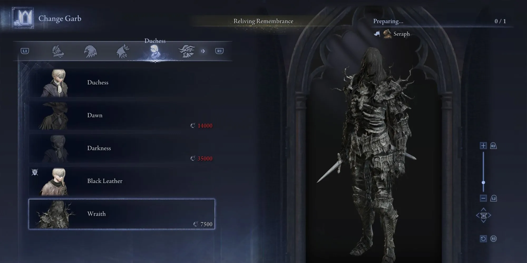 Duchess trong bộ trang phục Wraith Set