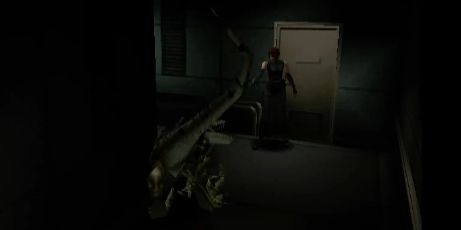 10 Game Cũ Capcom Nên 'Hồi Sinh': Tiềm Năng Lớn Cho Kỷ Nguyên Mới 1 Đụng độ một con raptor trong Dino Crisis