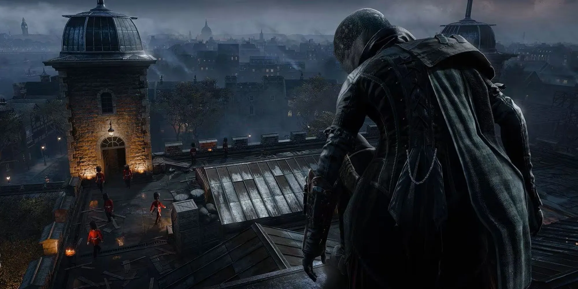 Evie lén lút tiếp cận kẻ thù trong Assassin's Creed Syndicate