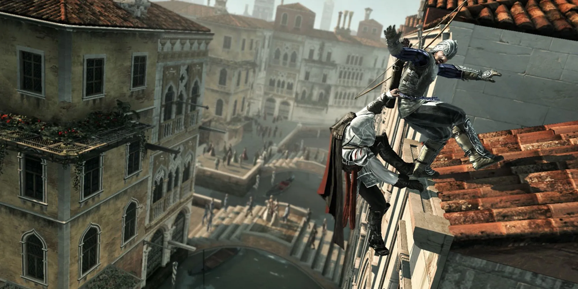 Ezio Auditore thực hiện ám sát lén lút trong Assassin's Creed II