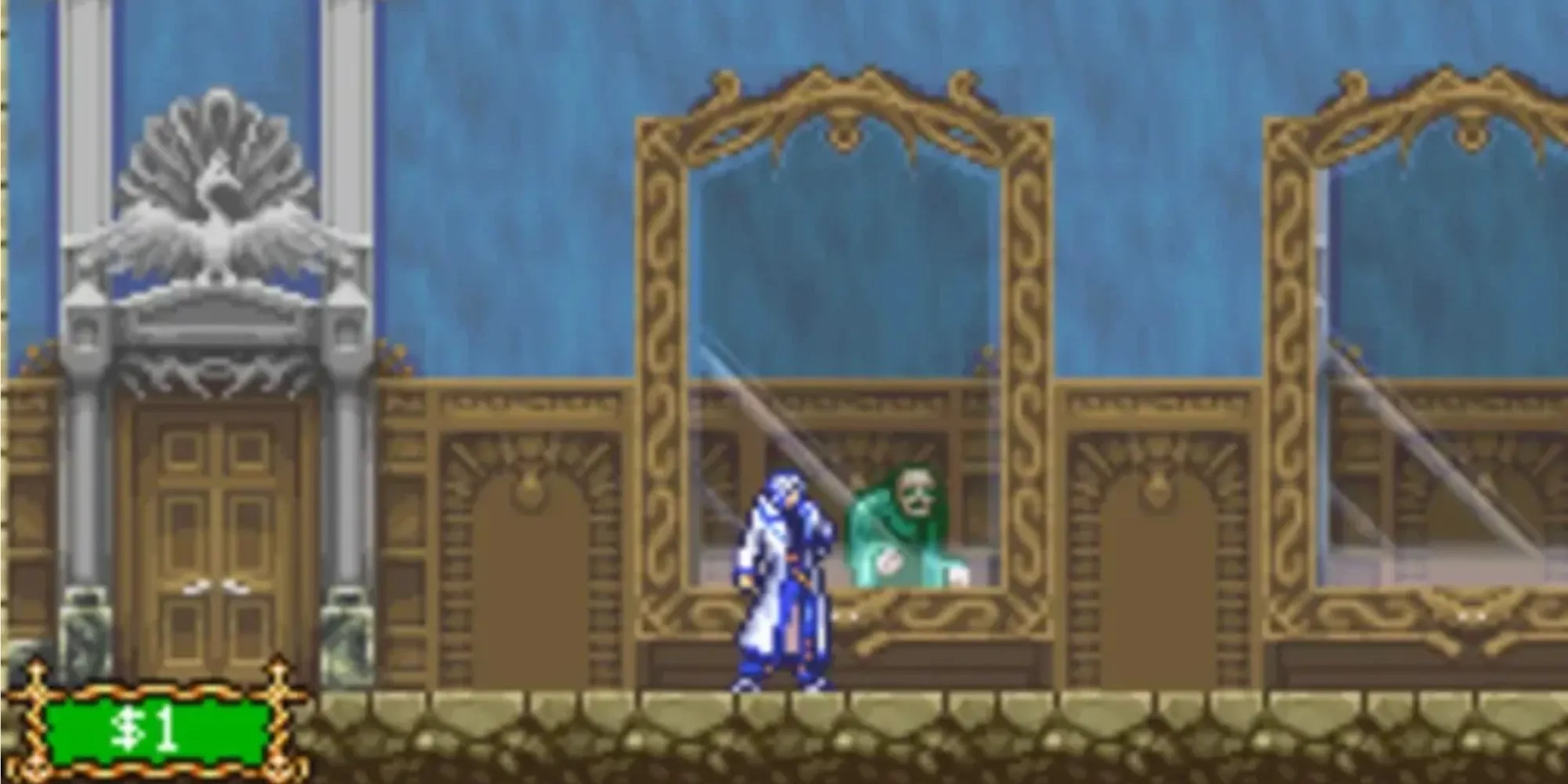 Gameplay cổ điển của Castlevania Aria of Sorrow trên GBA