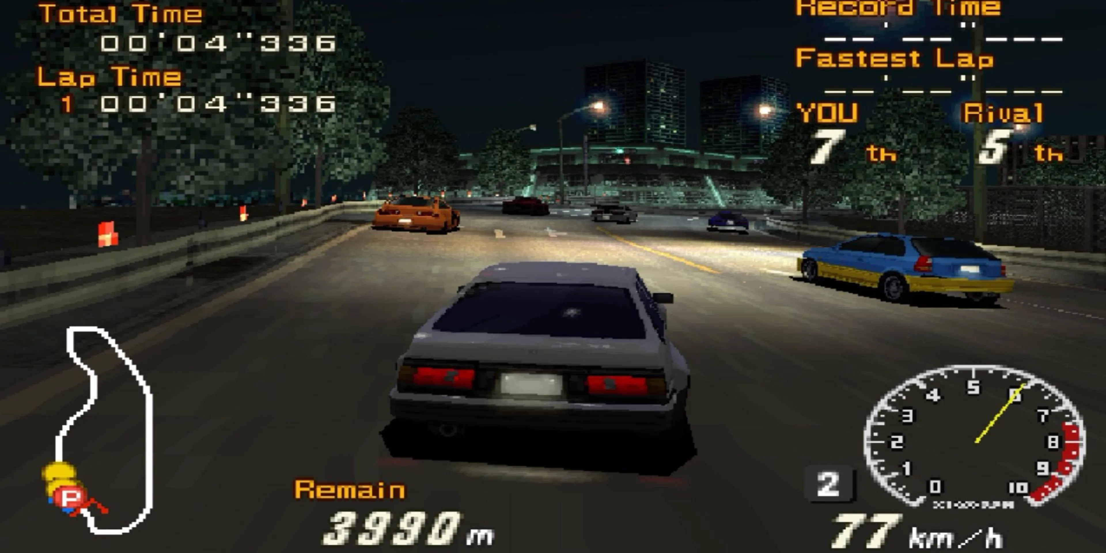 Gameplay của Racing Lagoon trên hệ máy PS1