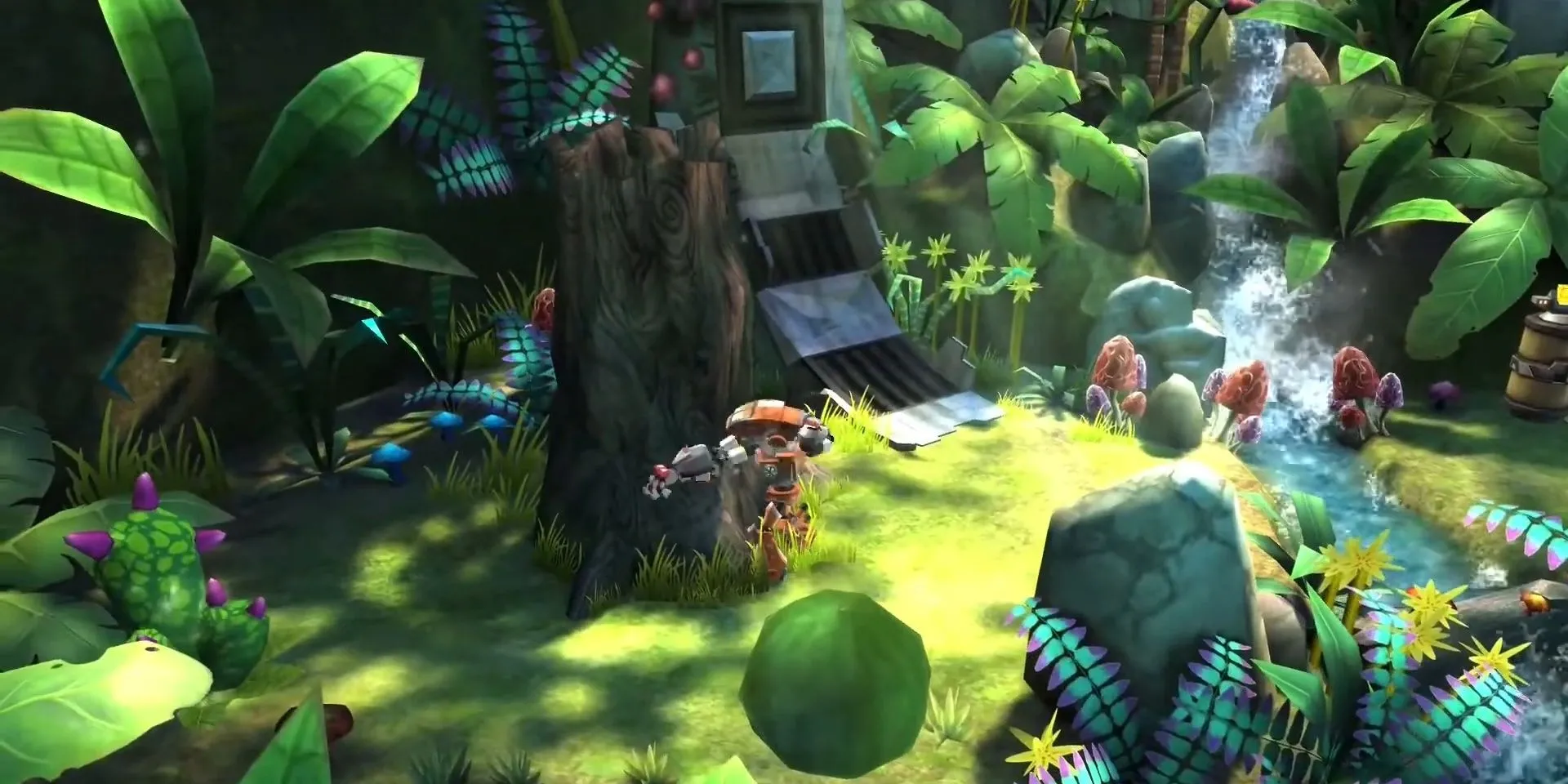 Gameplay game platformer hợp tác Spare Parts