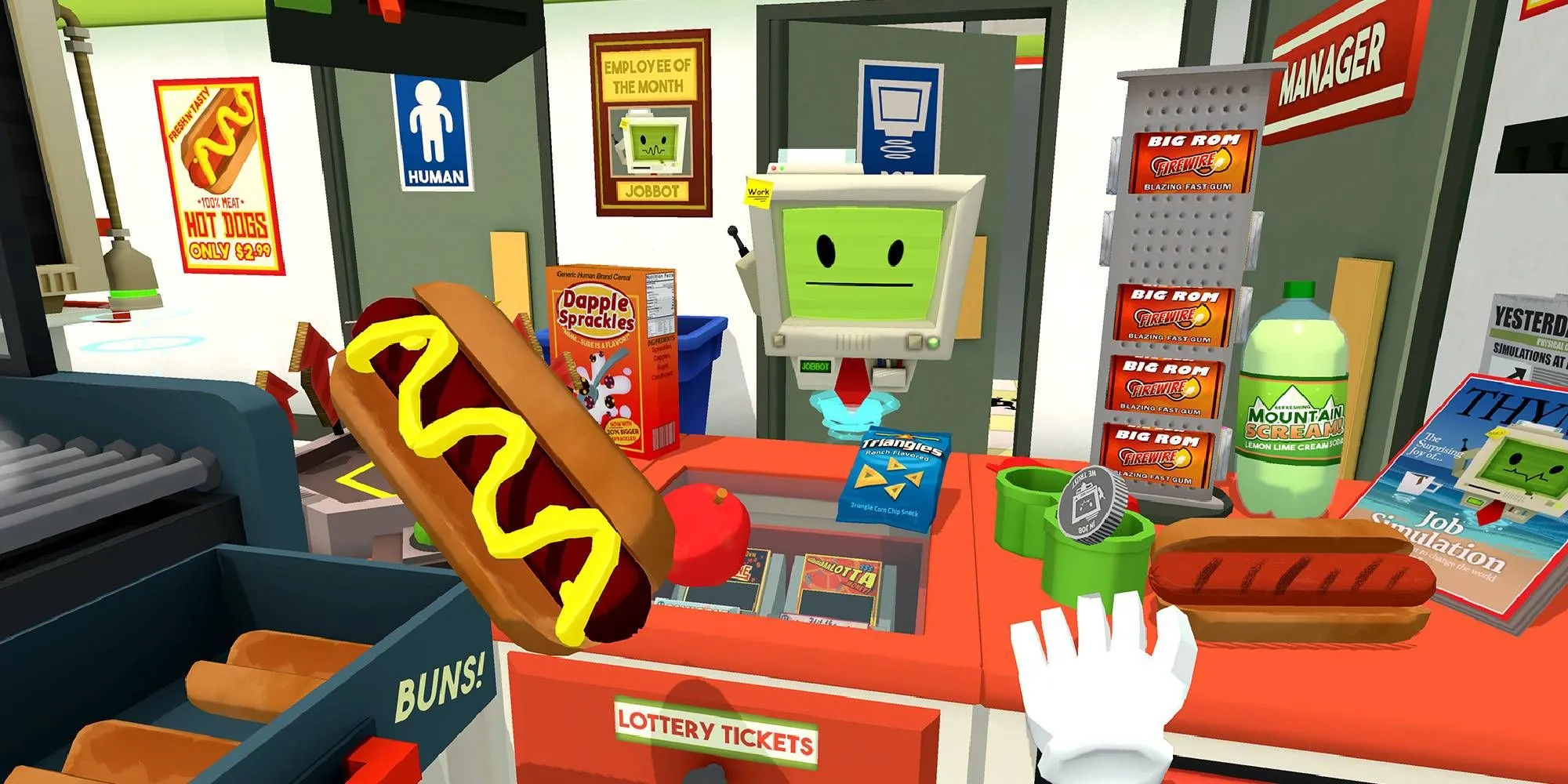Gameplay hài hước trong Job Simulator VR