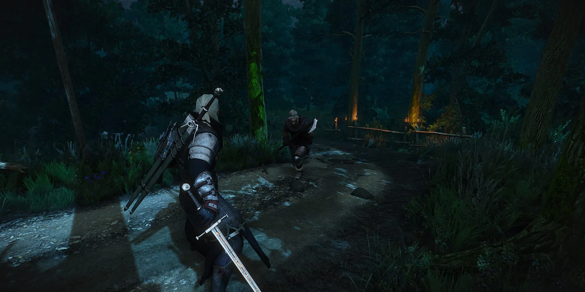 Geralt đối mặt với quái vật trong bối cảnh khắc nghiệt ở độ khó cao nhất trong The Witcher 3