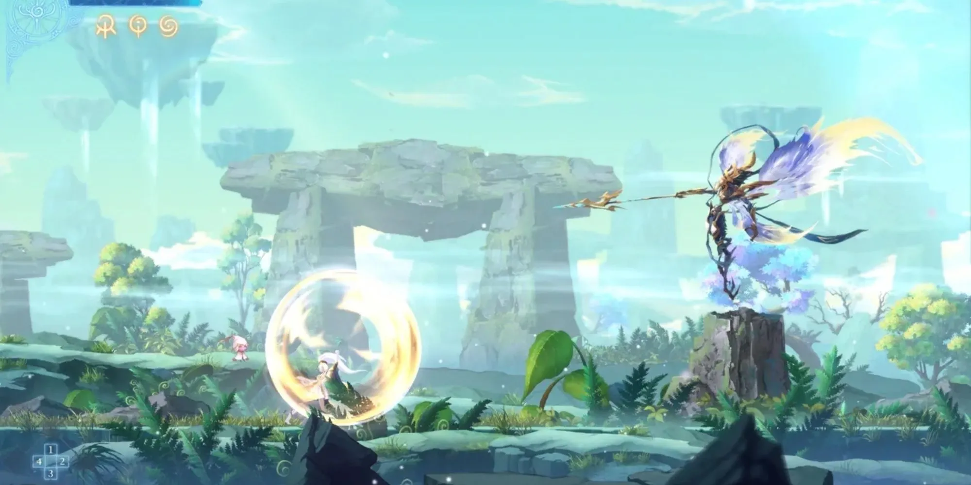 Giao diện cây kỹ năng trong game Afterimage Metroidvania