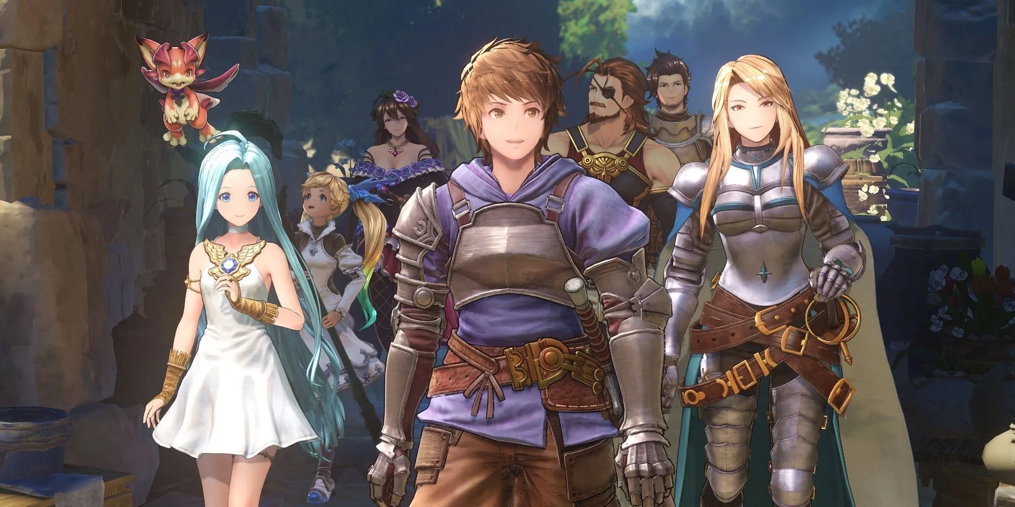 Giao diện chiến đấu trong Granblue Fantasy: Relink, game JRPG hành động có chế độ co-op