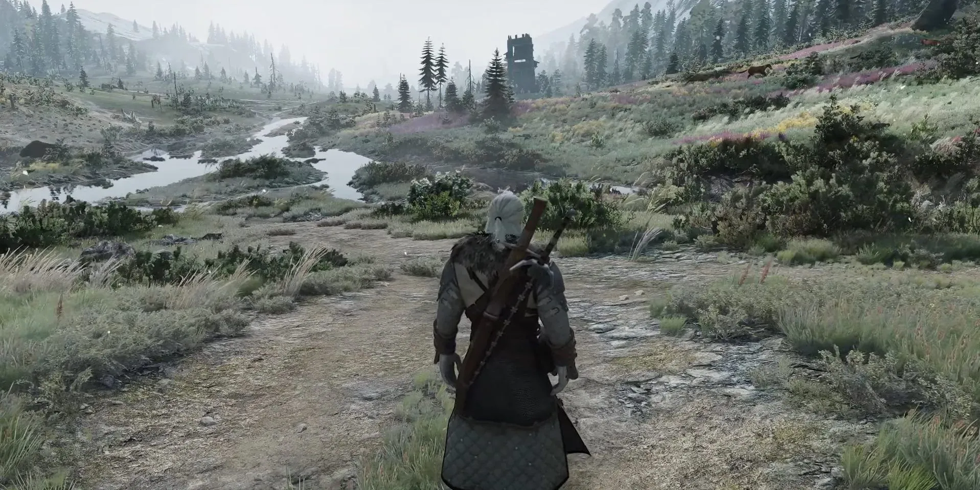 Giao diện hiển thị các tùy chọn mod trong game The Witcher 3