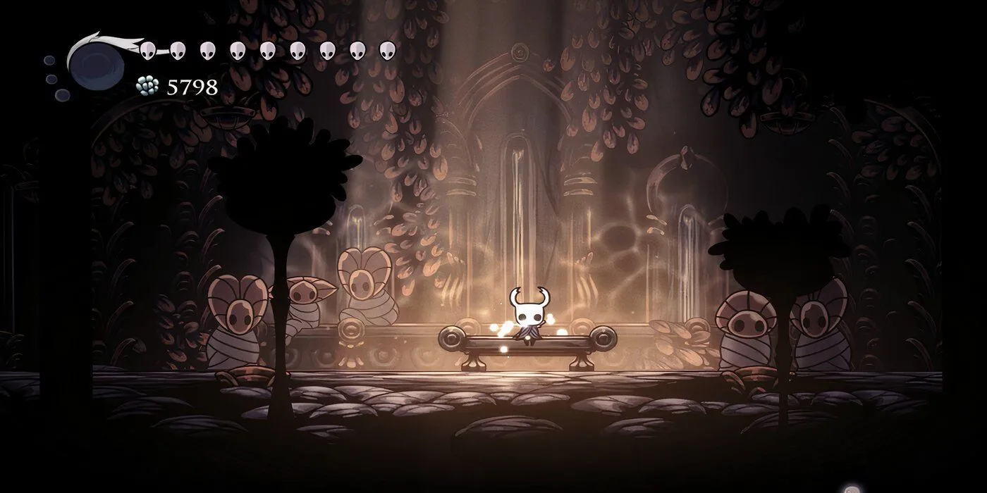 Giao diện menu Godseeker trong Hollow Knight, chế độ endgame cực khó