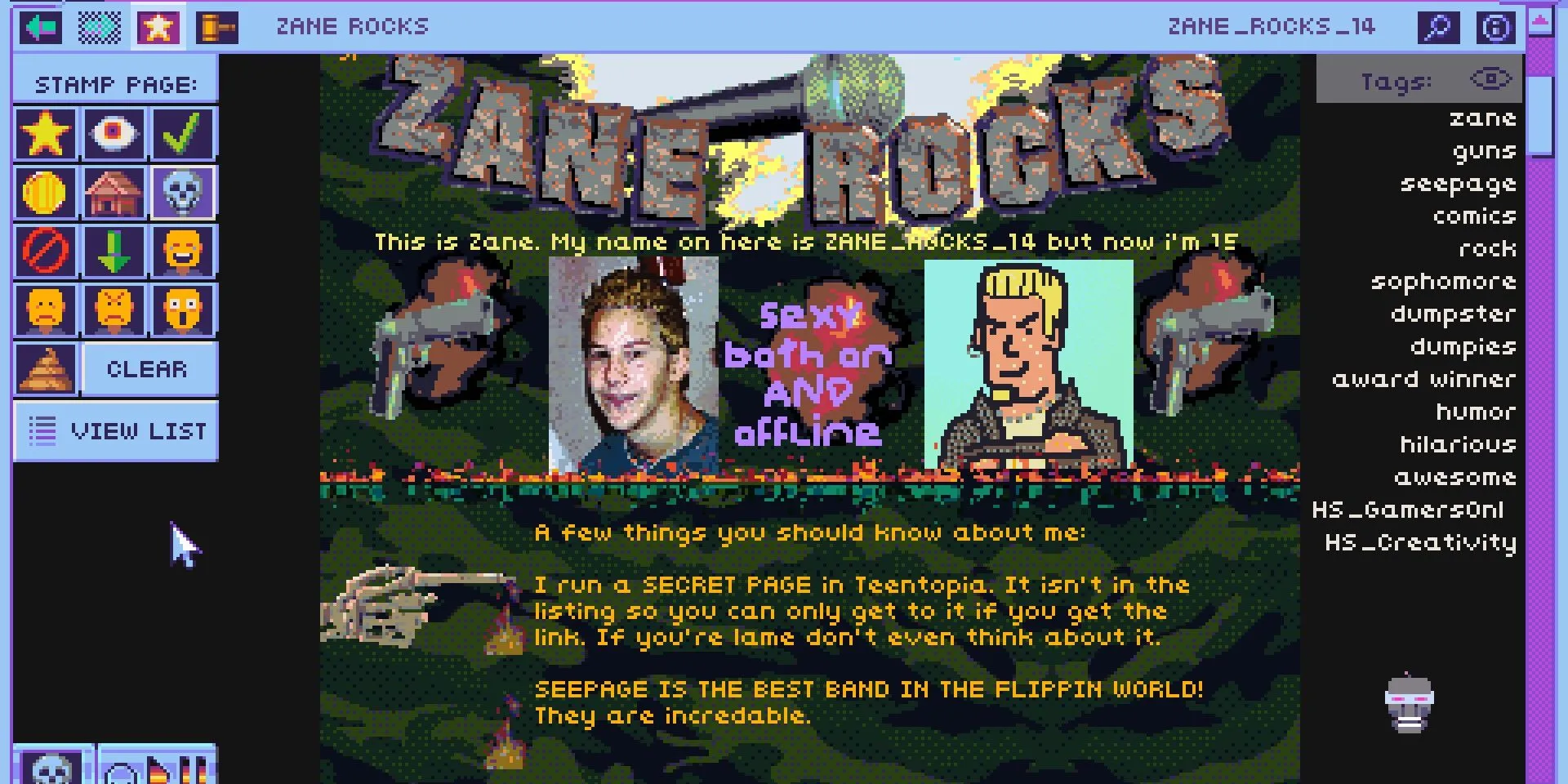 Giao diện mô phỏng internet cũ trong game giải đố Hypnospace Outlaw