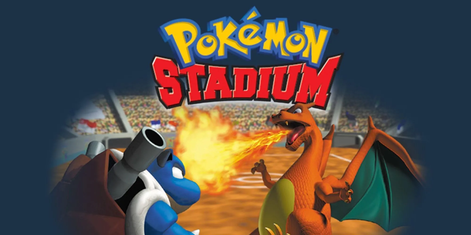 Giao diện trận đấu trong game Pokemon Stadium trên N64