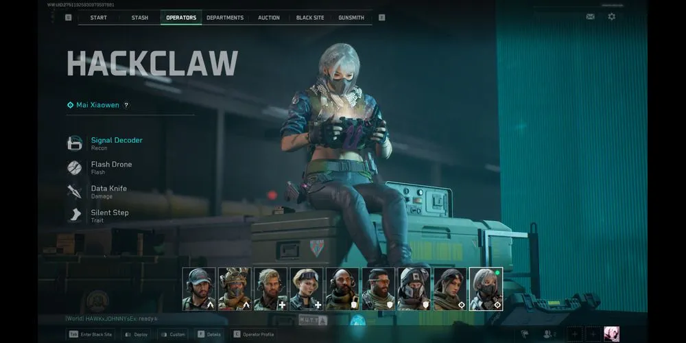 Hackclaw - operator Delta Force với kỹ năng Silent Step giúp di chuyển lén lút