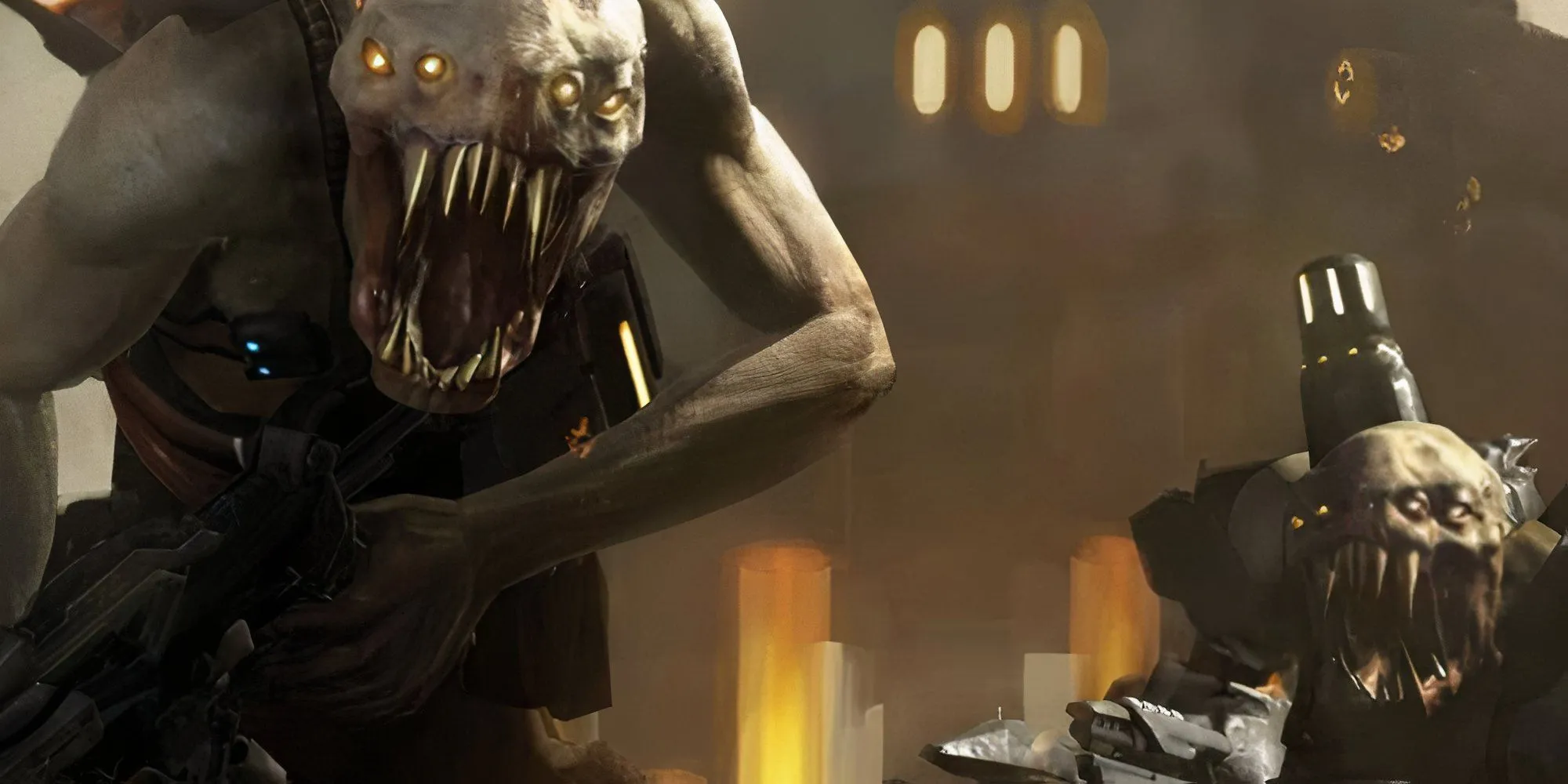 Hai con quái vật lai Chimera hung dữ từ Resistance: Fall of Man