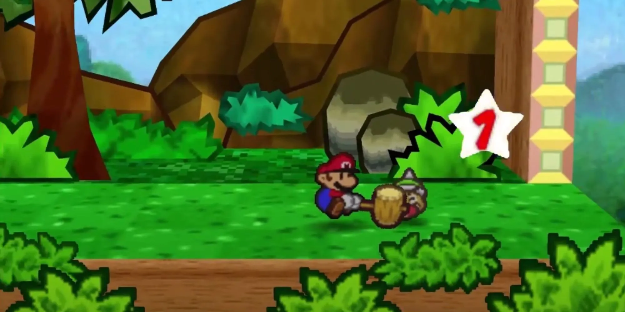 Hệ thống chiến đấu theo lượt với hành động tương tác trong Paper Mario