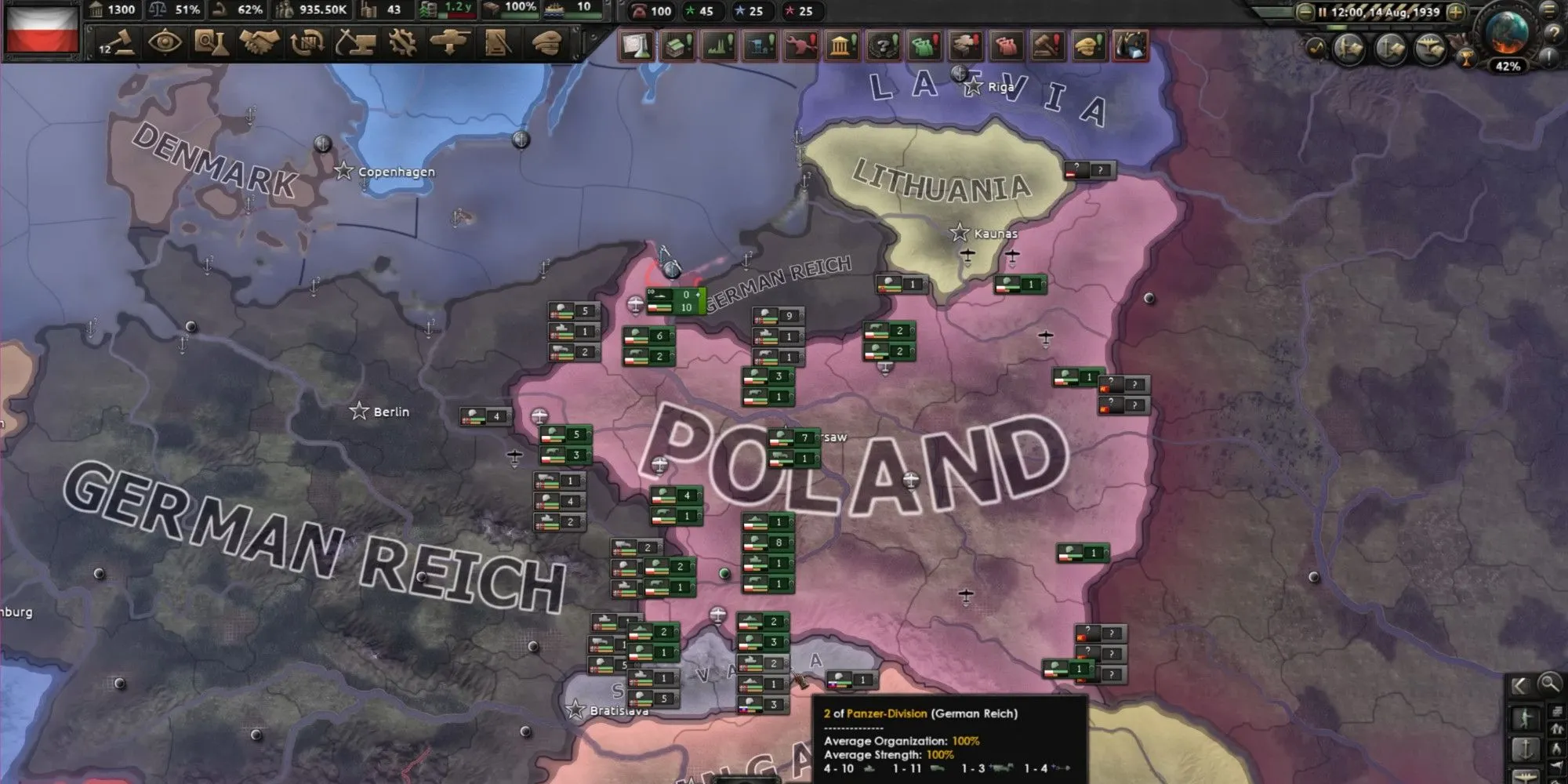 Hearts of Iron IV Poland 1939 Blitzkrieg scenario