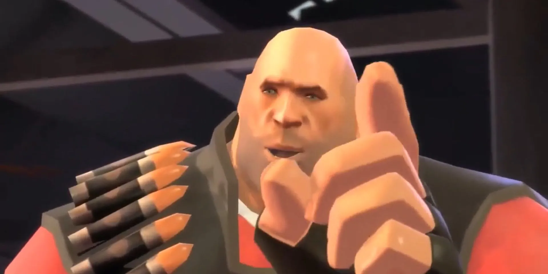 Heavy cười trong video &quot;Meet the Heavy&quot; của Team Fortress 2