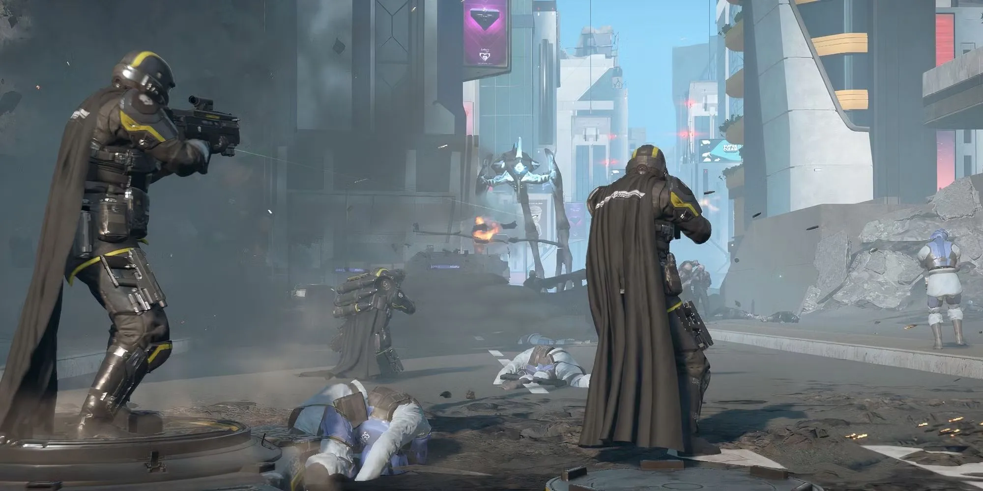 Helldivers 2 Heart of Democracy fighting the Illuminate