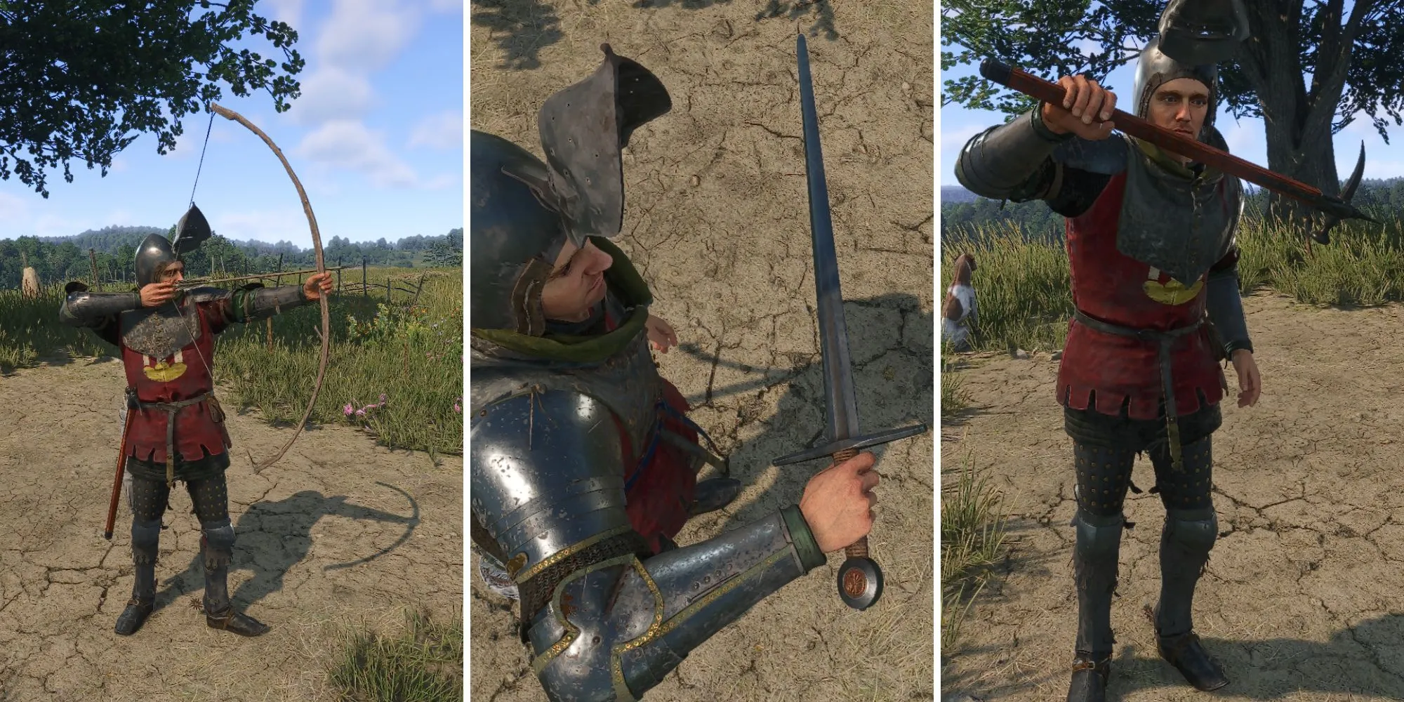Henry cầm vũ khí trong Kingdom Come Deliverance 2, minh họa hệ thống chiến đấu