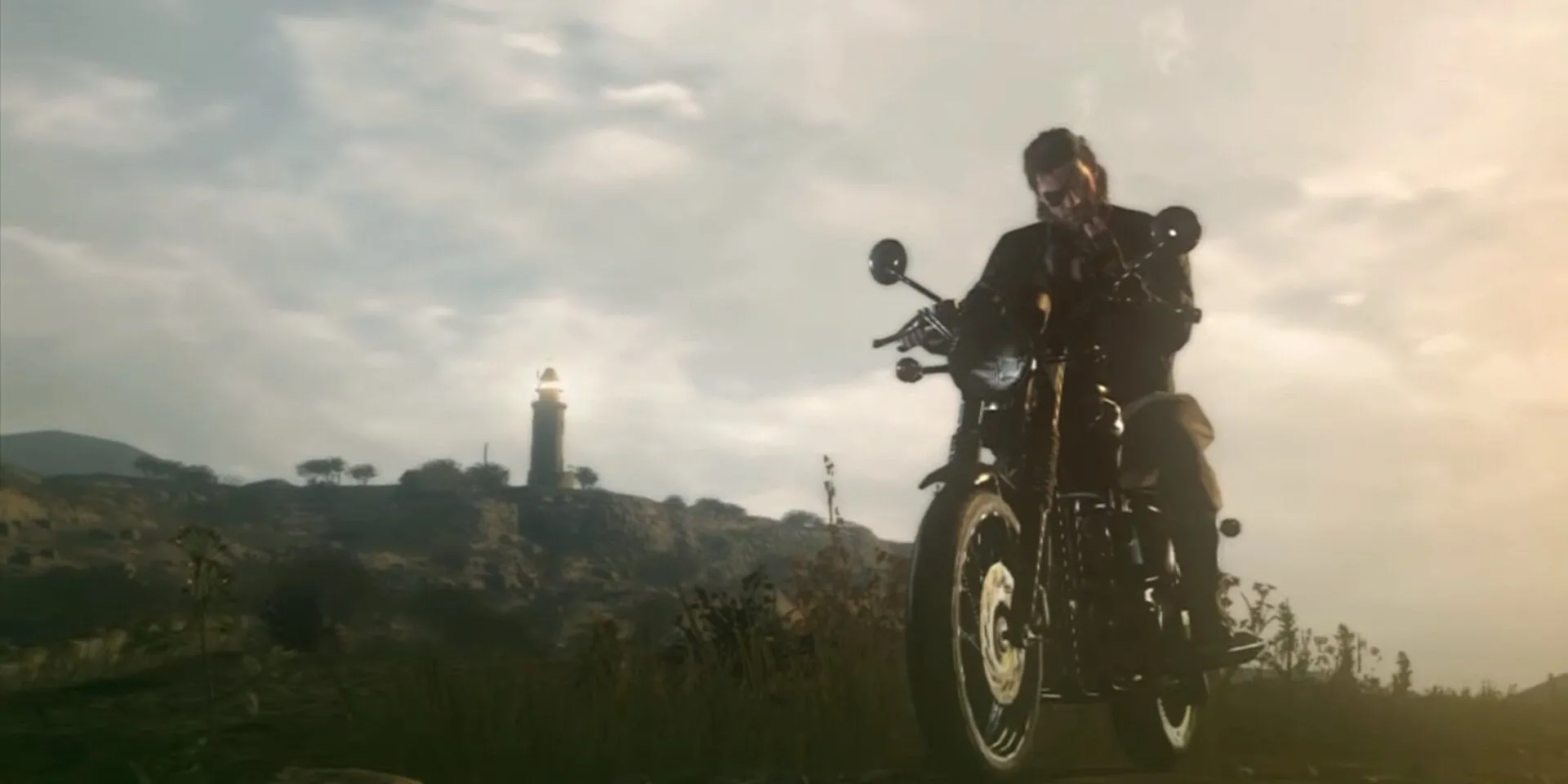Hình ảnh Big Boss trong một phân cảnh cuối game Metal Gear Solid V: The Phantom Pain