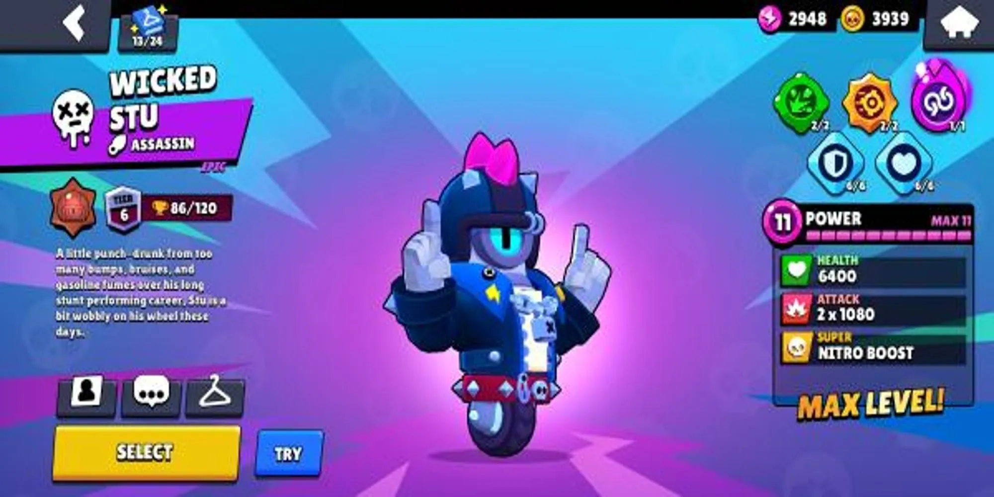 Hình ảnh Brawler Stu, sát thủ cơ động trong Brawl Stars