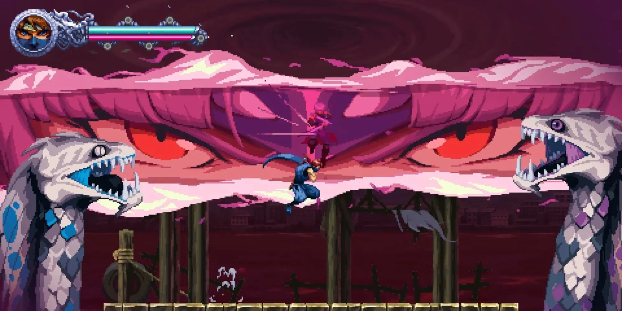 Hình ảnh cắt cảnh Ninja Gaiden Ragebound, triệu hồi Kumori