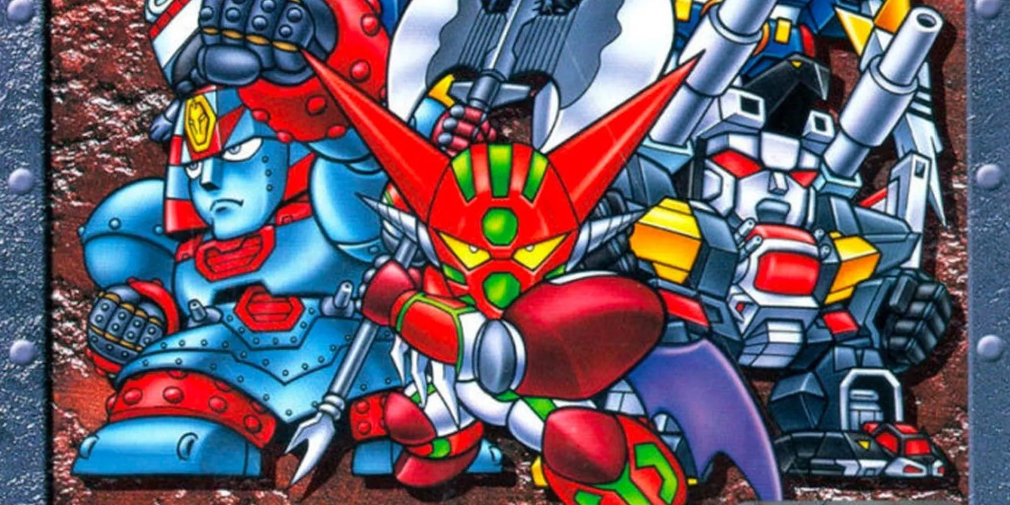 Hình ảnh chiến đấu trong game chiến thuật Super Robot Wars 64