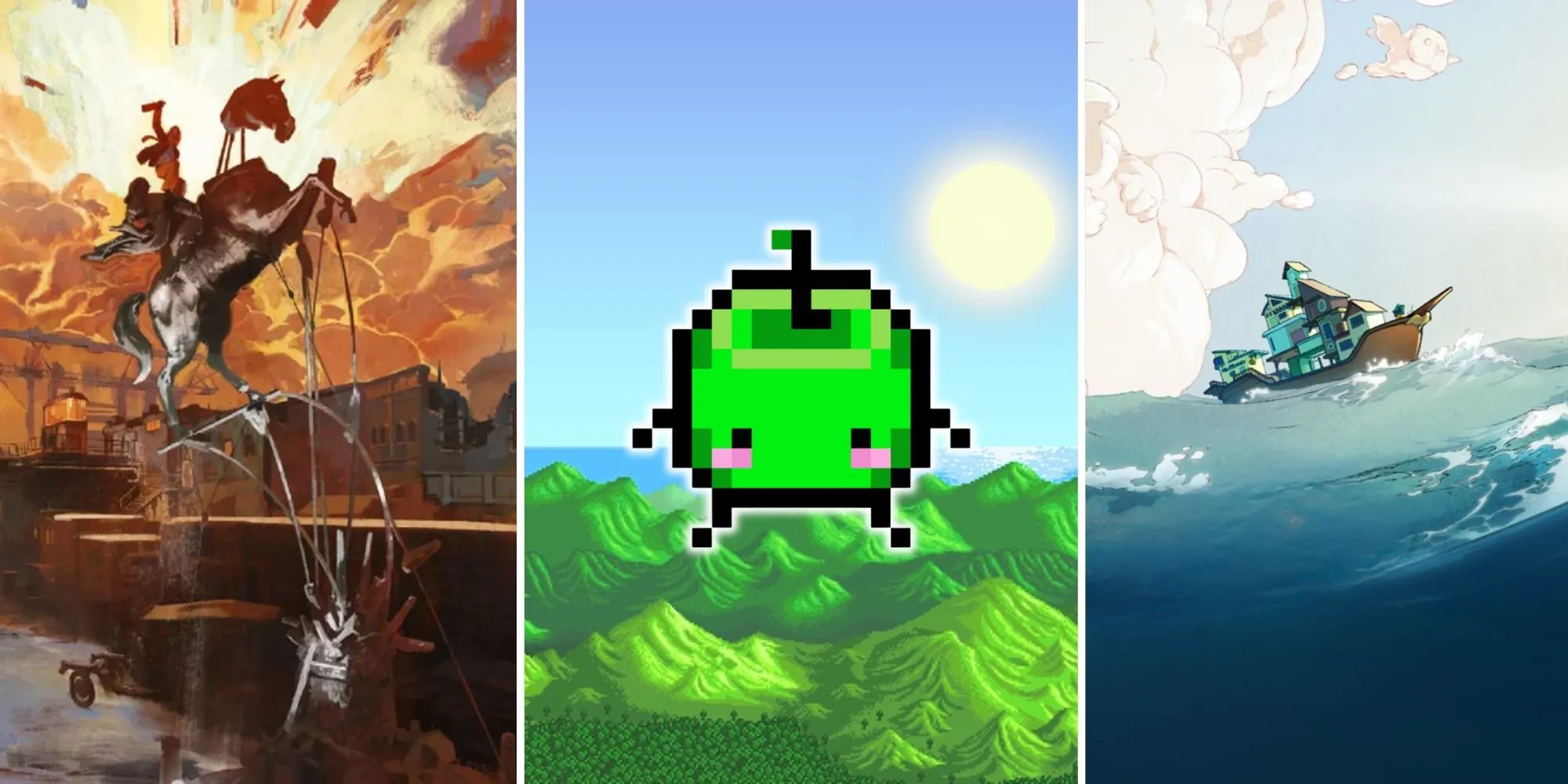 Hình ảnh collage các tựa game indie nổi bật, minh họa cho bài viết về top game indie ý nghĩa.