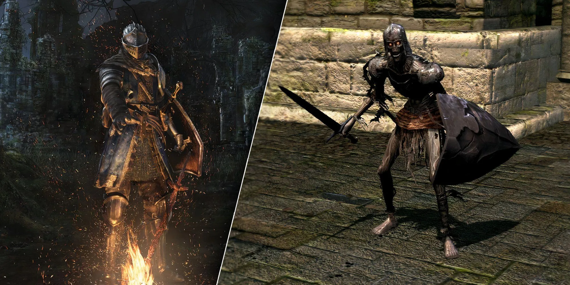Hình ảnh Dark Souls, game nhập vai hành động nổi tiếng với khởi đầu khắc nghiệt và khó khăn.