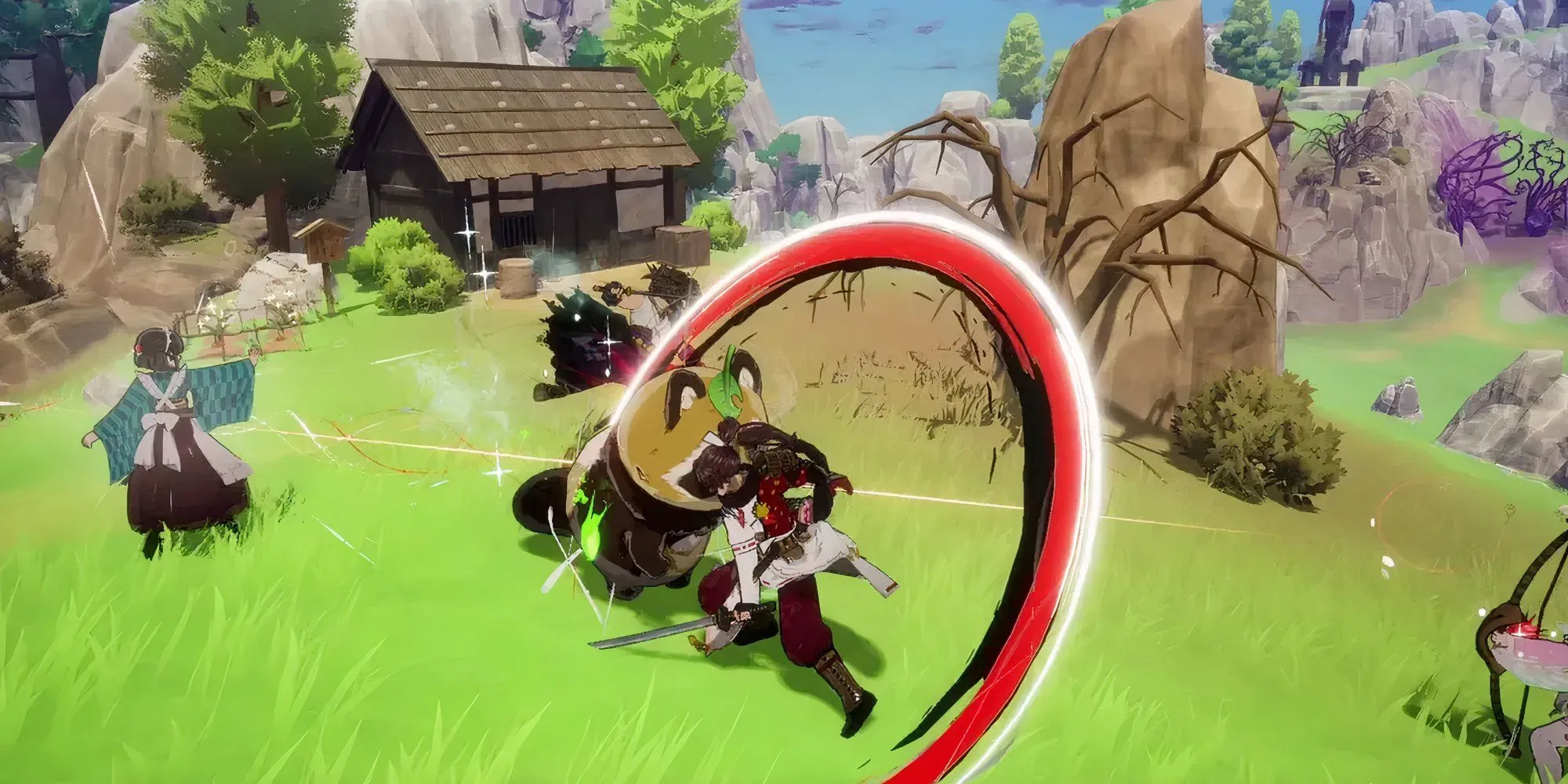 Ánh Sáng Giữa Lo Ngại: Rune Factory: Guardians Of Azuma Xác Nhận Bản Vật Lý Đầy Đủ Cho Nintendo Switch 2 1 Hình ảnh gameplay Rune Factory Guardians Of Azuma với cảnh chiến đấu.