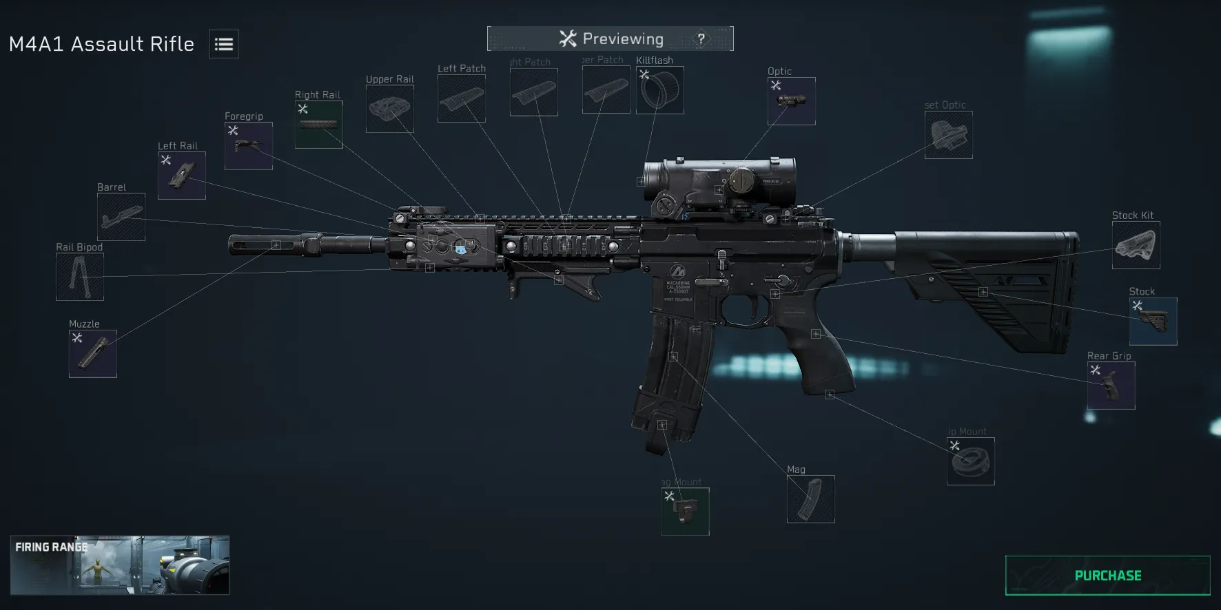Hình ảnh M4A1 build Đa Dụng trong game Delta Force Hazard Operations