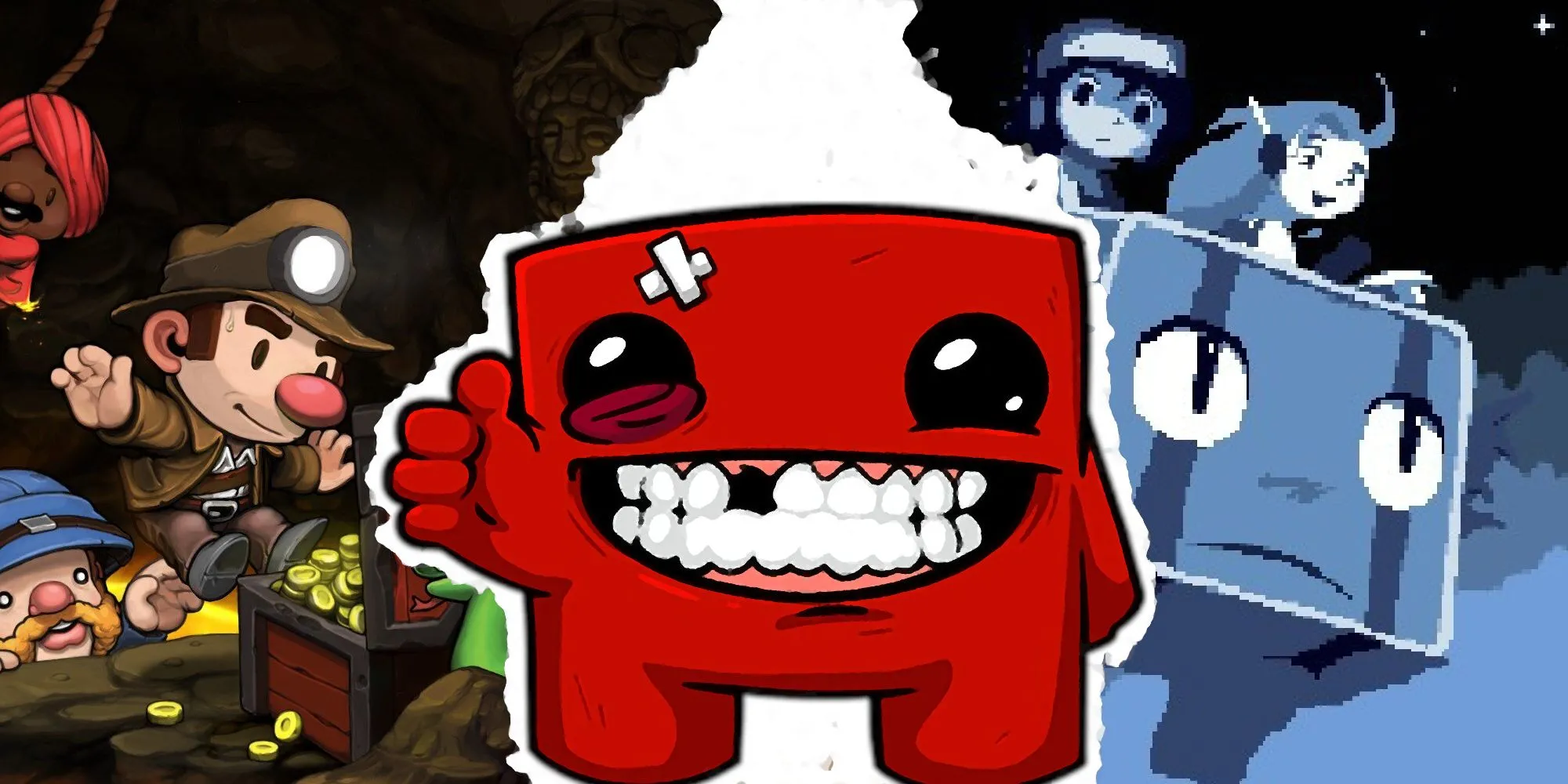 Hình ảnh minh họa cho bài viết các game indie vượt thời gian như Spelunky, Meat Boy, Cave Story