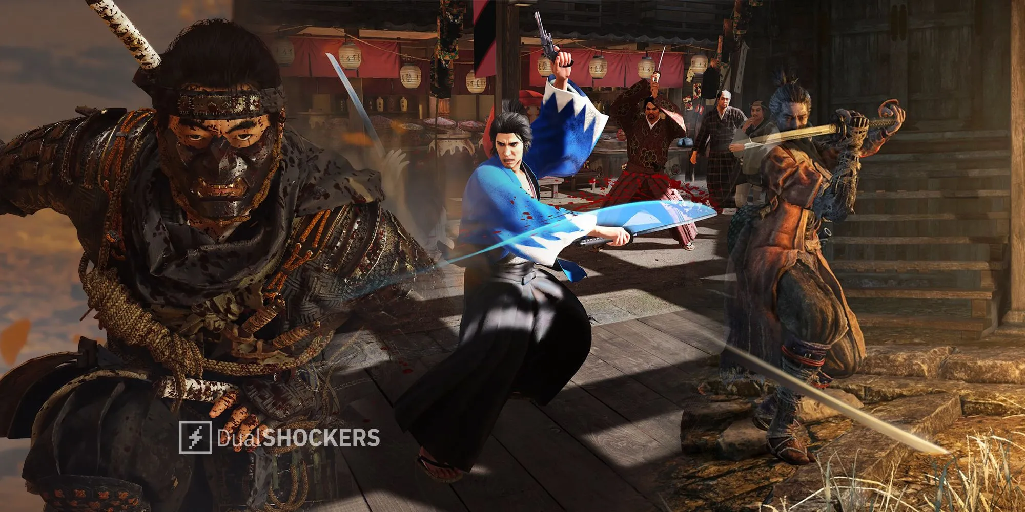 Hình ảnh minh họa cho các tựa game lấy chủ đề Samurai
