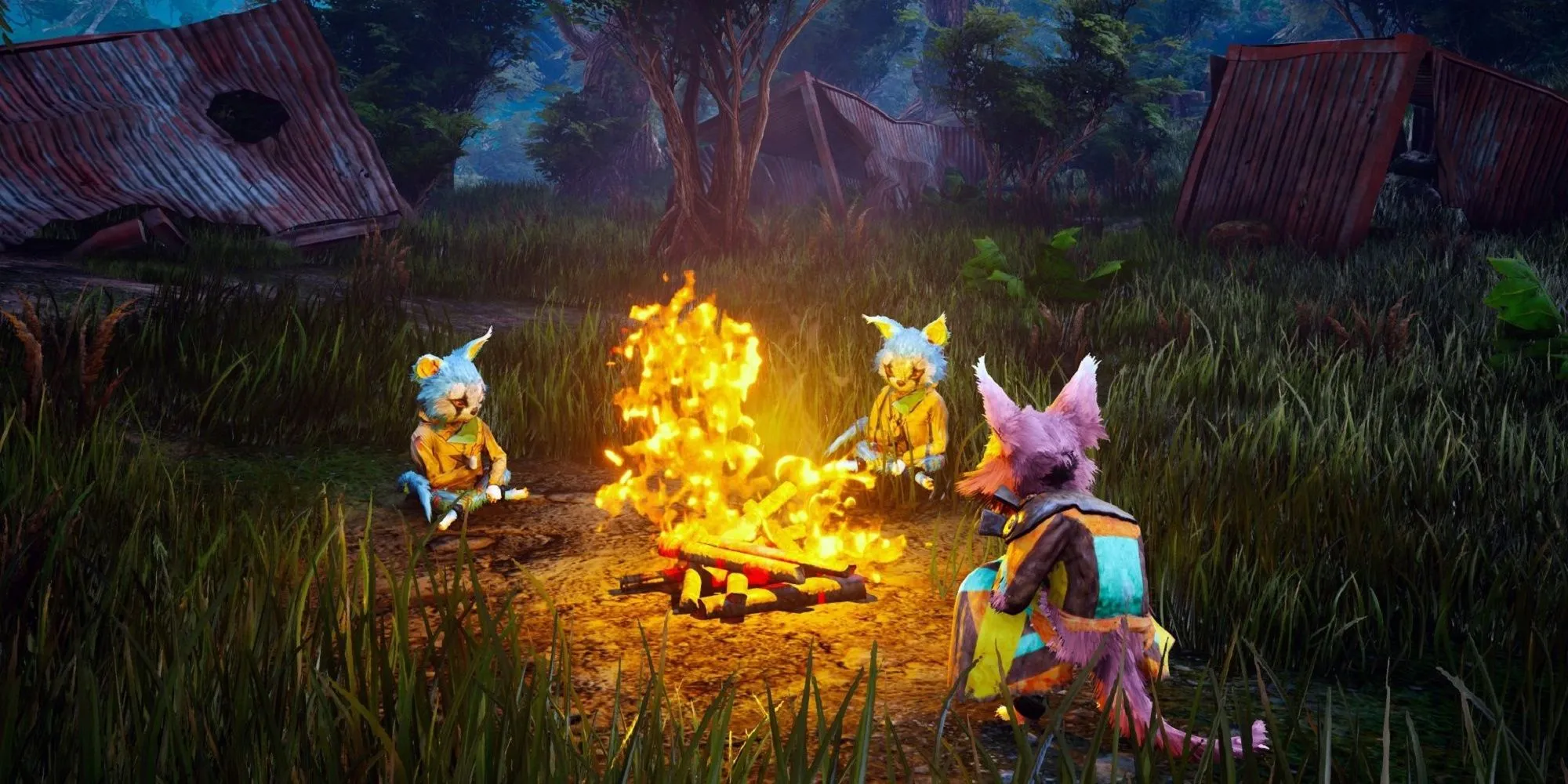 Hình ảnh nhân vật chính dạng thú trong game Biomutant - Một RPG thế giới mở bị đánh giá thấp.