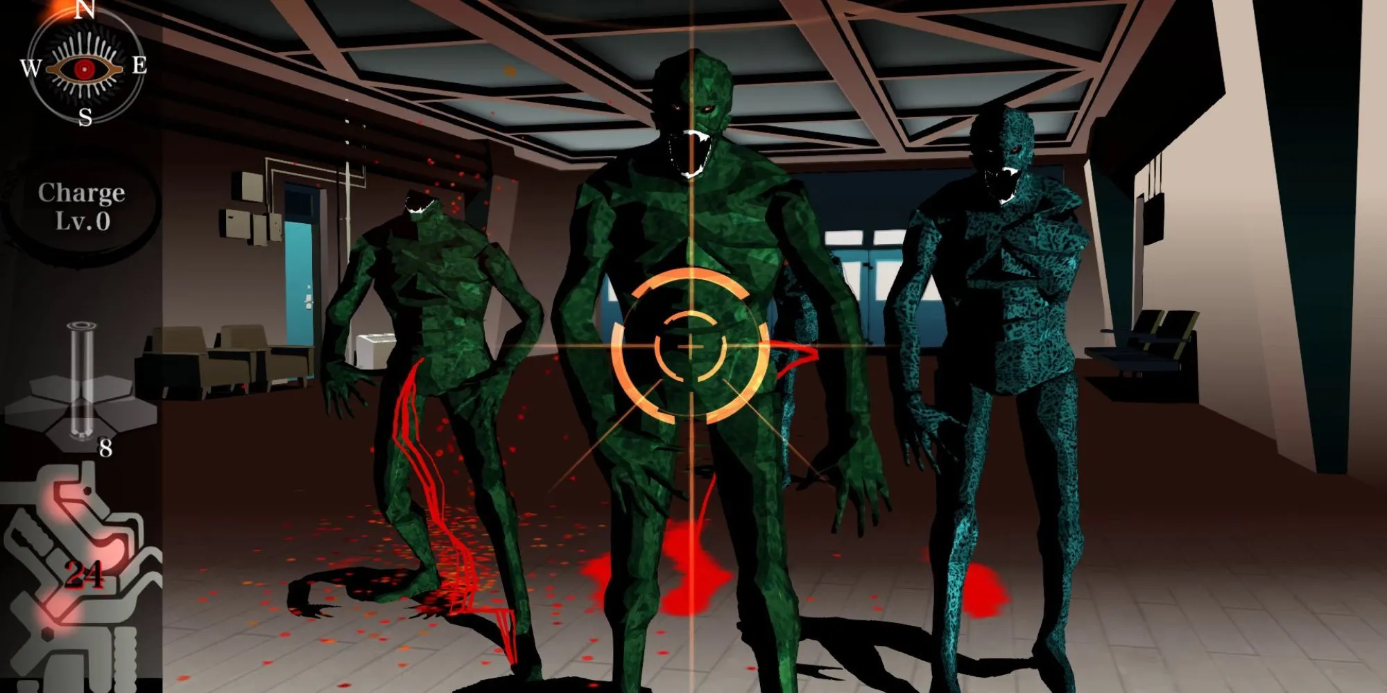 Hình ảnh phong cách đồ họa độc đáo của game Killer 7 trên Nintendo GameCube