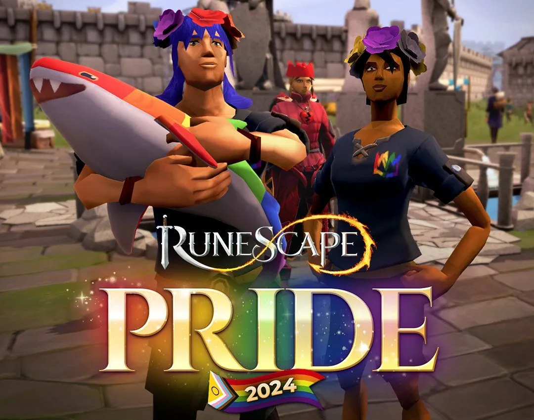 Hình ảnh quảng cáo sự kiện RuneScape Pride Month 2024