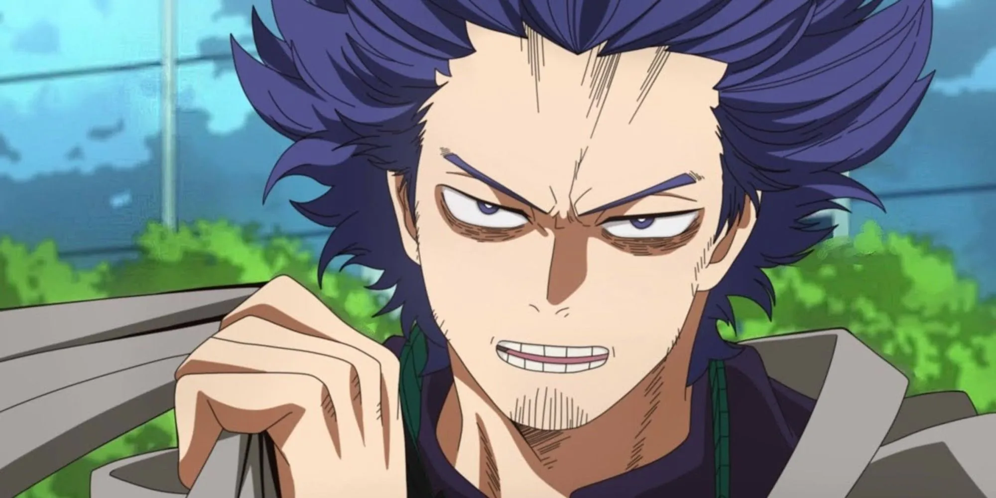 Hitoshi Shinso từ My Hero Academia sử dụng Quirk tẩy não