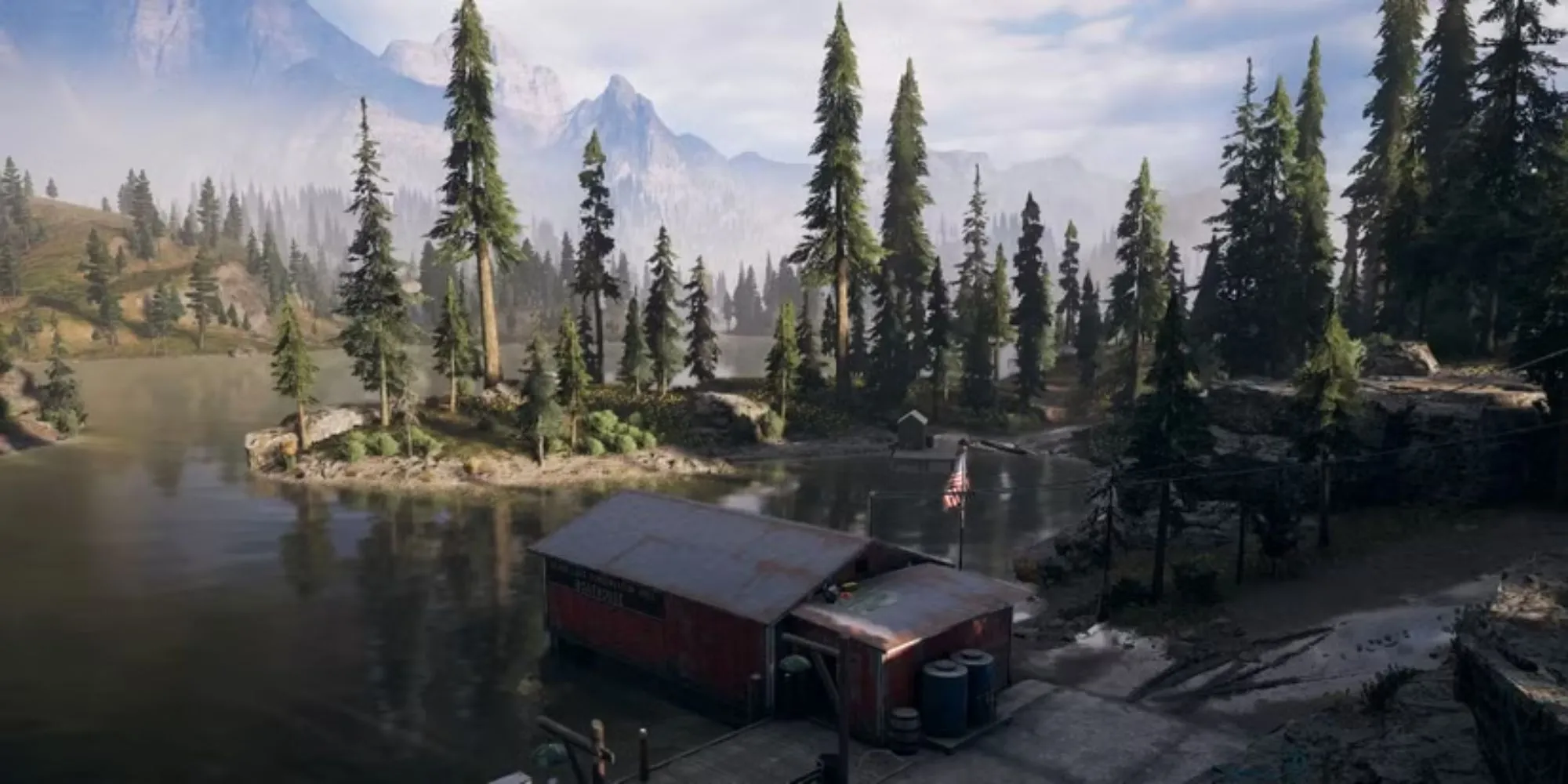 Hòn đảo Dutch trong Far Cry 5, khắc họa vùng núi hoang dã Montana đầy ấn tượng