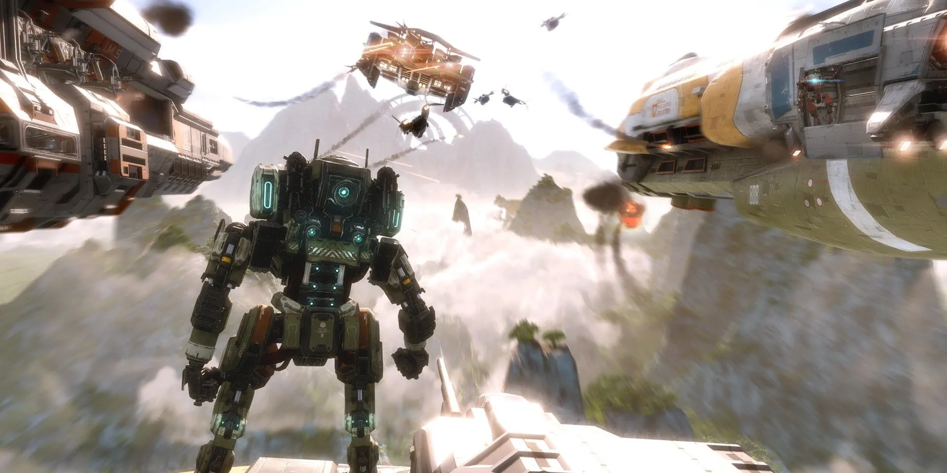 IMC và Frontier Militia giao tranh trong Titanfall 2