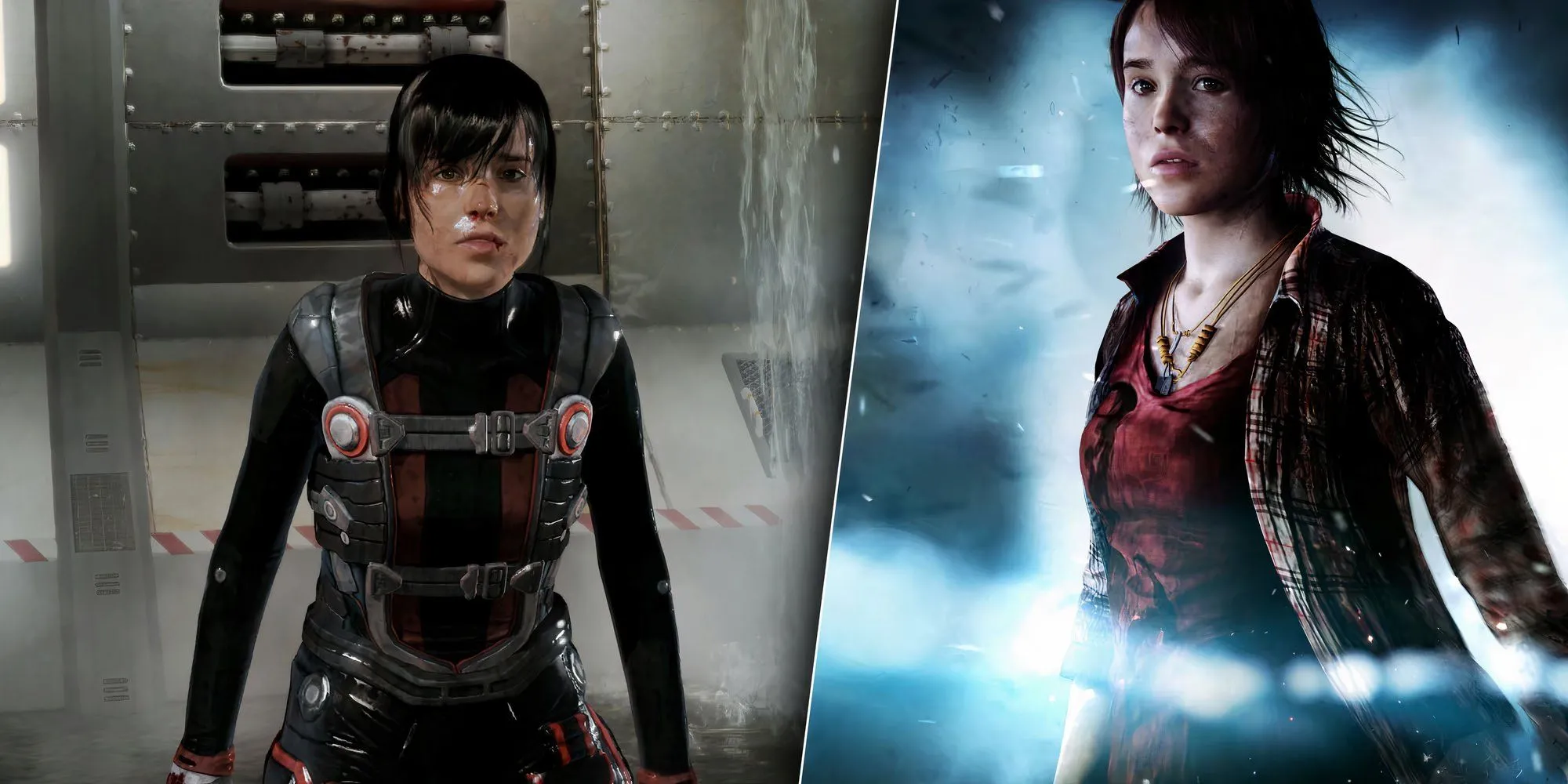 Jodie và Aiden trong game Beyond Two Souls trên PS3