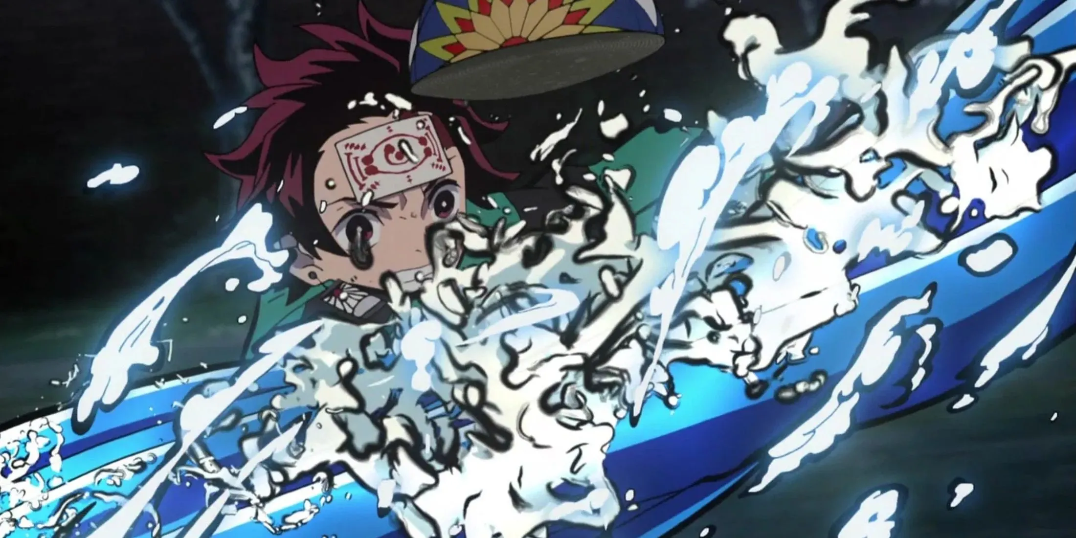 Kamado Tanjiro chiến đấu trong Demon Slayer