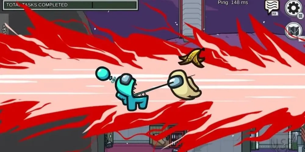 Kẻ mạo danh màu Cyan ra tay hạ gục đồng đội trong game ma sói không gian Among Us