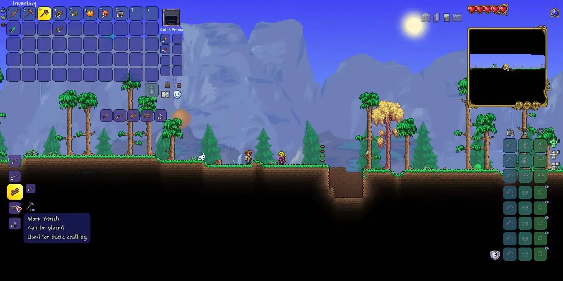 Khám phá thế giới pixel đầy màu sắc trong game sinh tồn sandbox Terraria
