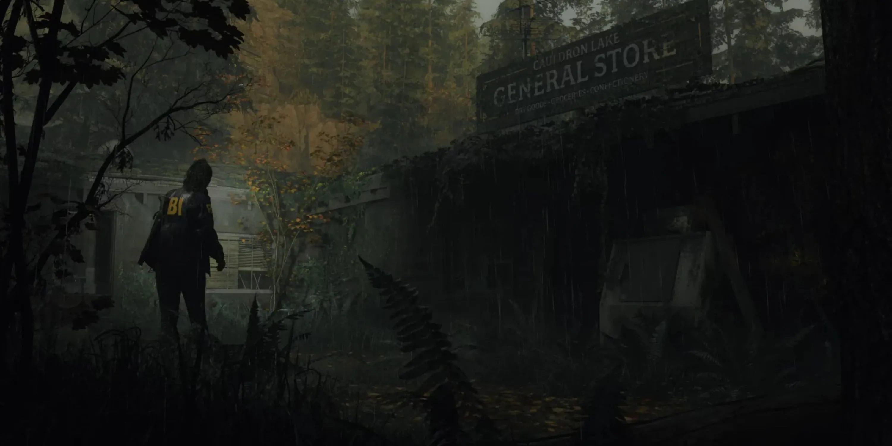 Khung cảnh rừng xanh mướt tại Bright Falls, bối cảnh game Alan Wake lấy cảm hứng từ tiểu bang Washington
