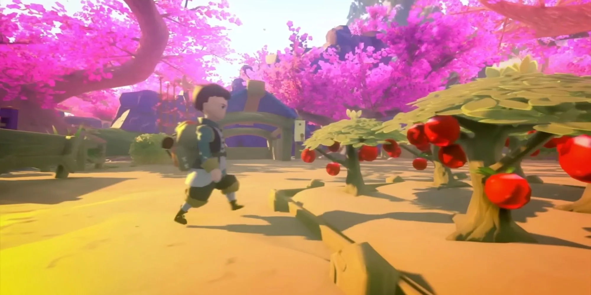 Khung cảnh thế giới mở đầy màu sắc trong Yonder: The Cloud Catcher Chronicles