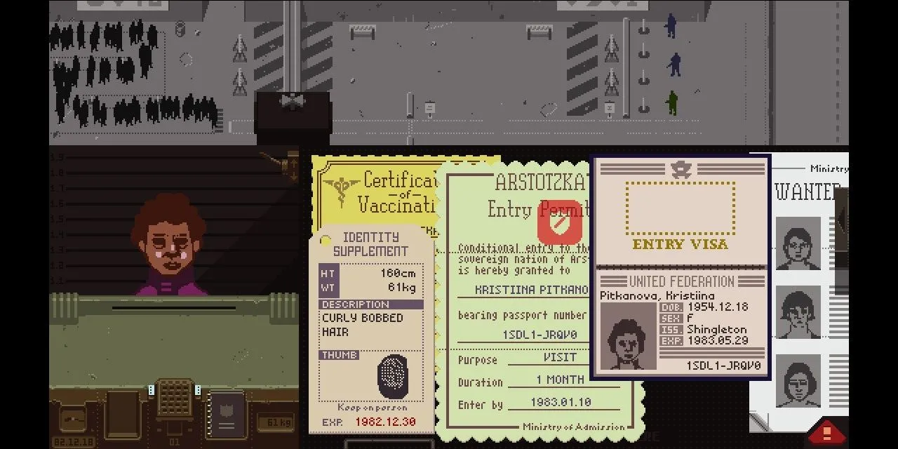 Kiểm tra giấy tờ trong Papers, Please