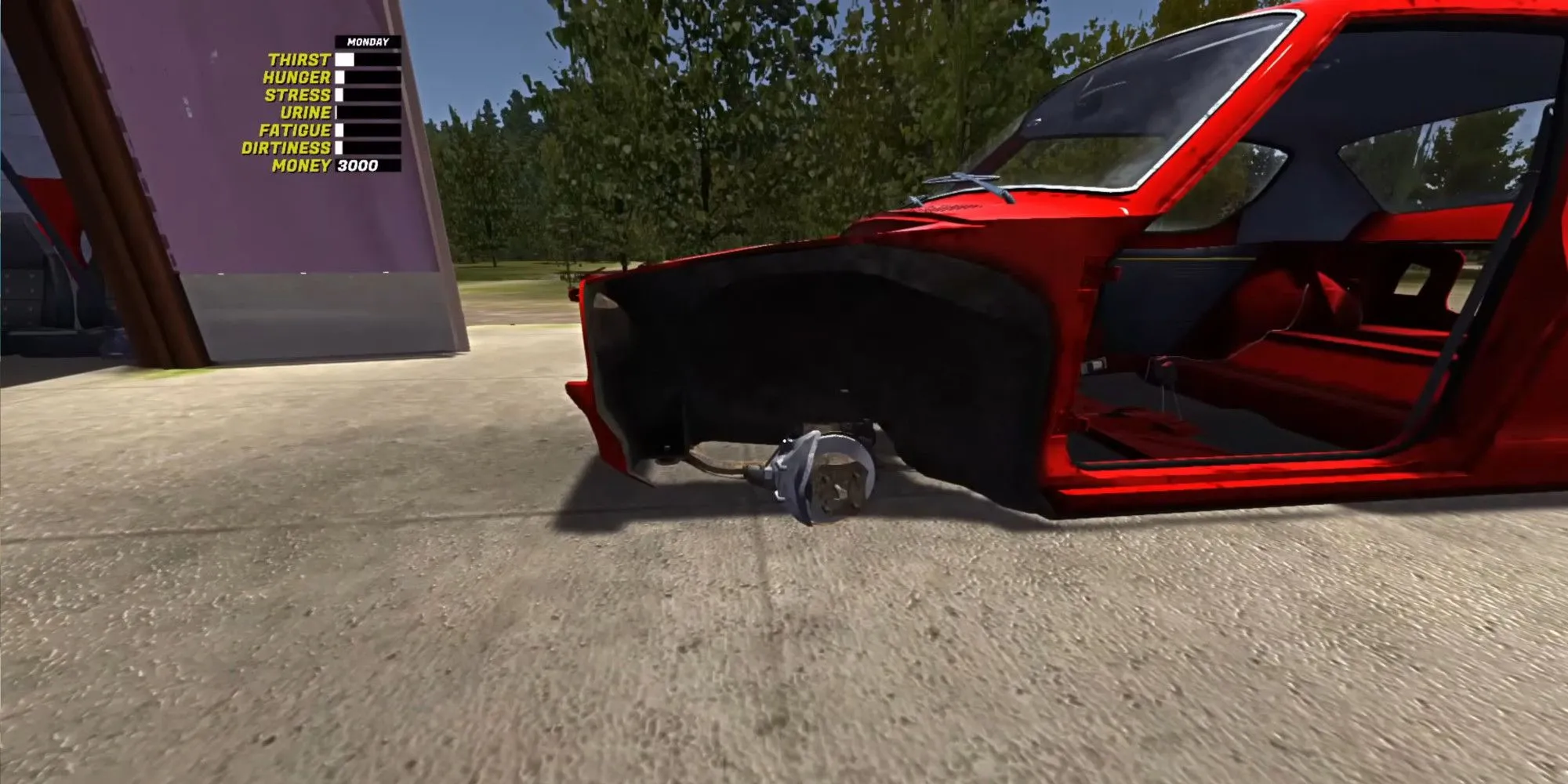 Lắp ráp động cơ chiếc xe Satsuma chi tiết trong My Summer Car