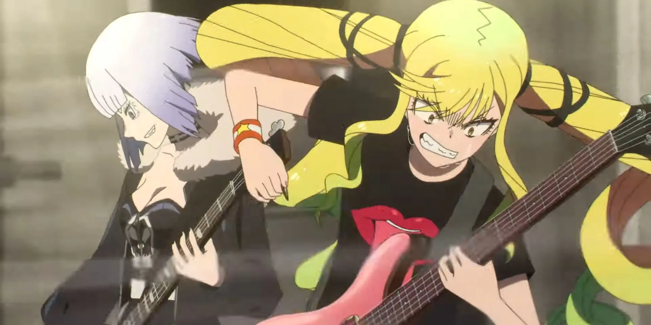 Lilisa Suzunomiya và nhóm bạn trong anime Rock Is A Lady's Modesty