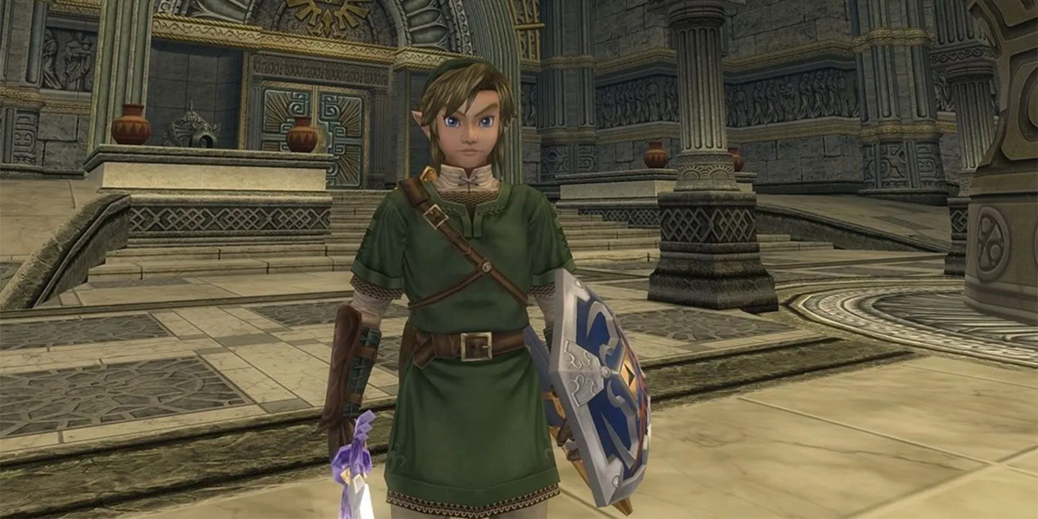 Link ở dạng sói trong tựa game The Legend of Zelda Twilight Princess