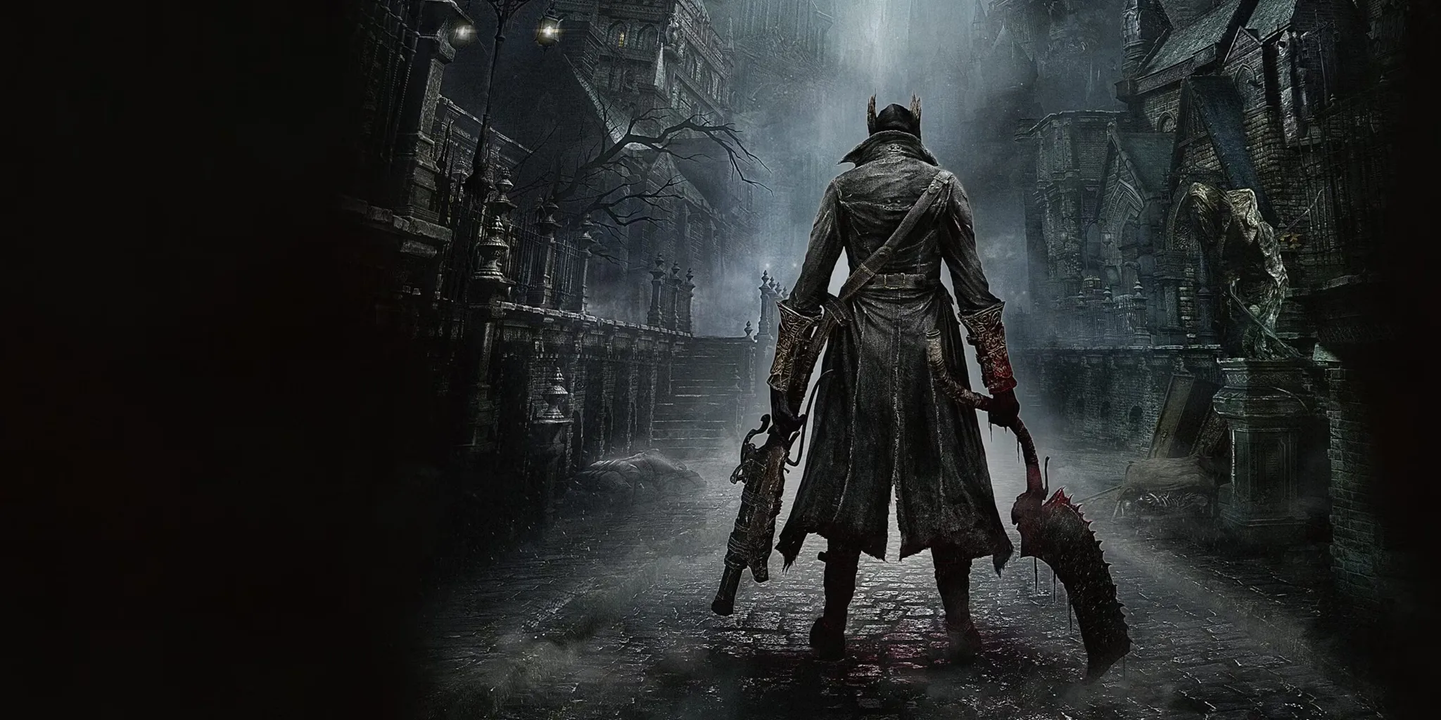 Logo và hình ảnh chủ đạo của Bloodborne, tựa game được đánh giá cao hơn trong bài so sánh.